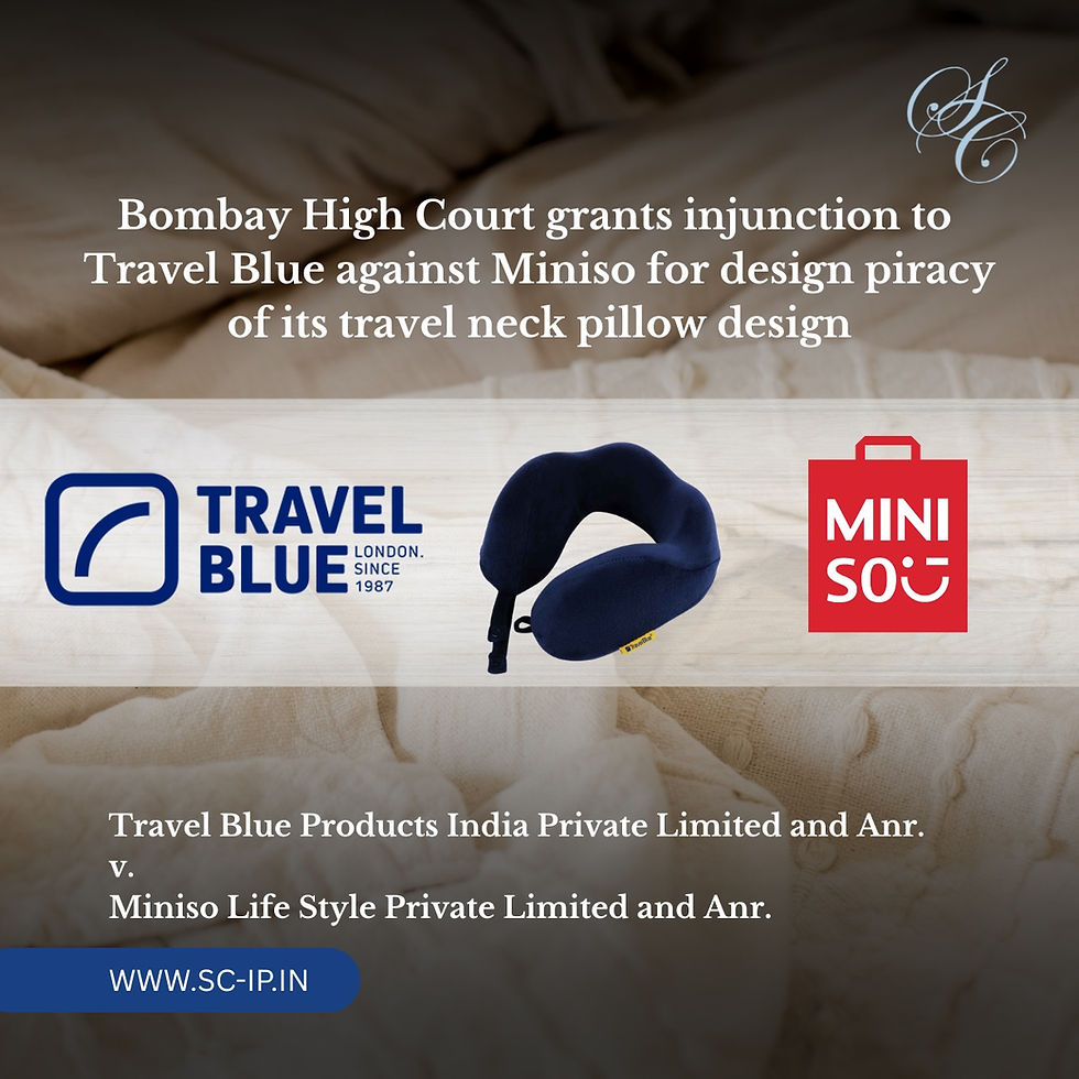 Travel Blue Products India Private Limited and Anr v. Miniso Life Style Private Limited and Anr.