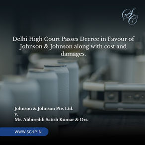 Johnson & Johnson Pte. Ltd. v.  Mr. Abbireddi Satish Kumar & Ors.