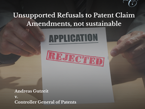 Andreas Gutzeit v. Controller General of Patents