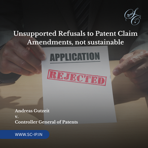Andreas Gutzeit v. Controller General of Patents