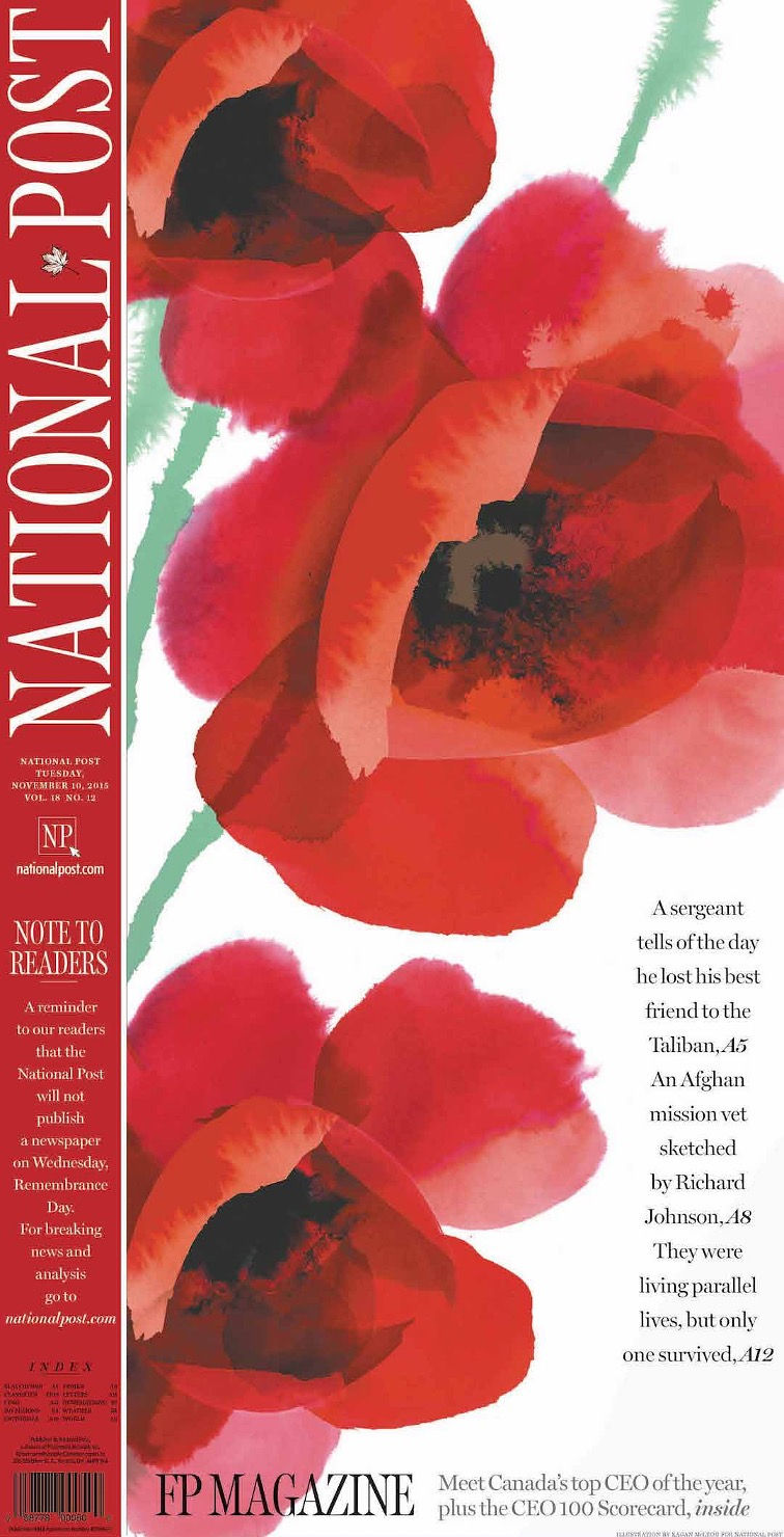 Remembrance Day front page