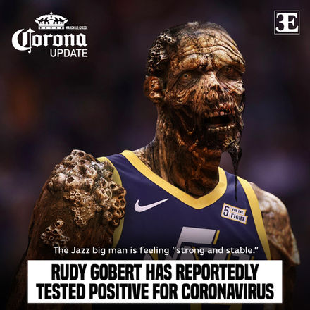 Rudy Gobert Zombie Portrait