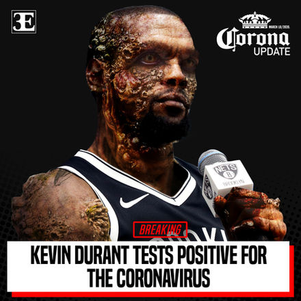 Kevin Durant Zombie Portrait