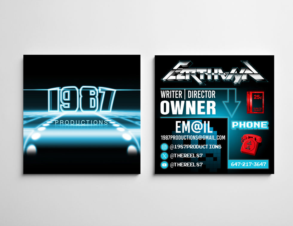Retro Business Card Design