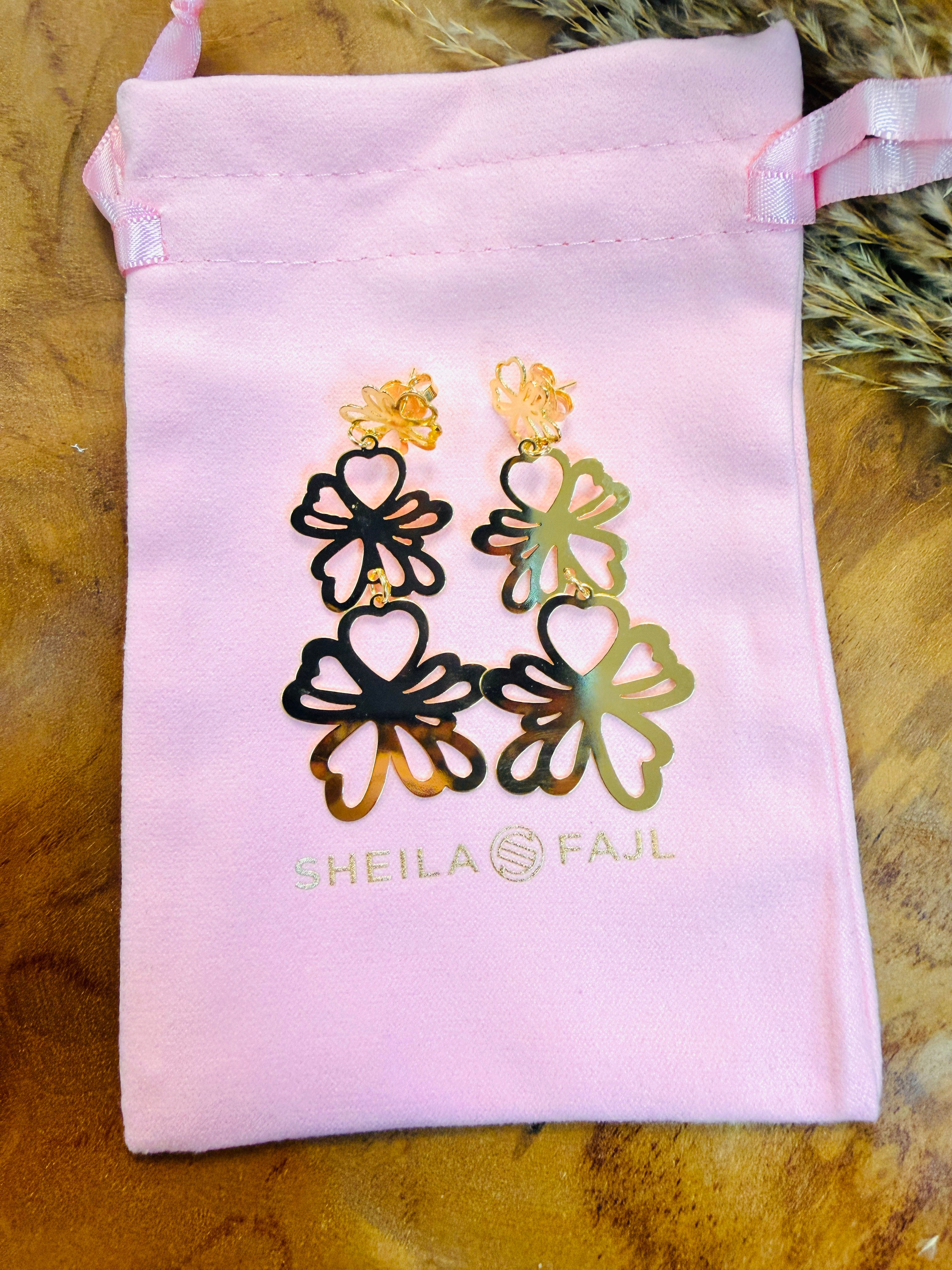 Sheila Fajl Golden Cascade Earrings