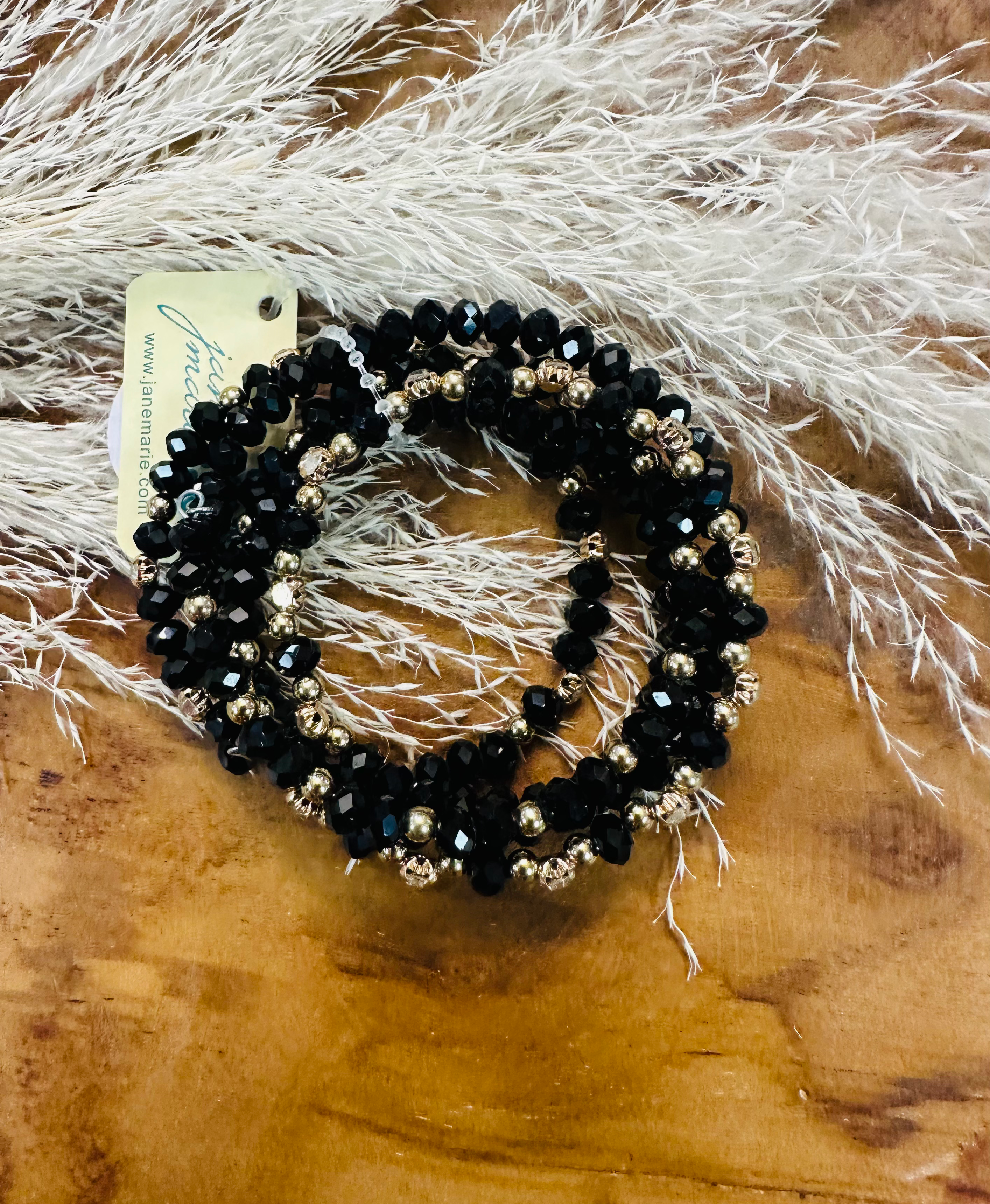 Black And Gold Bracelet