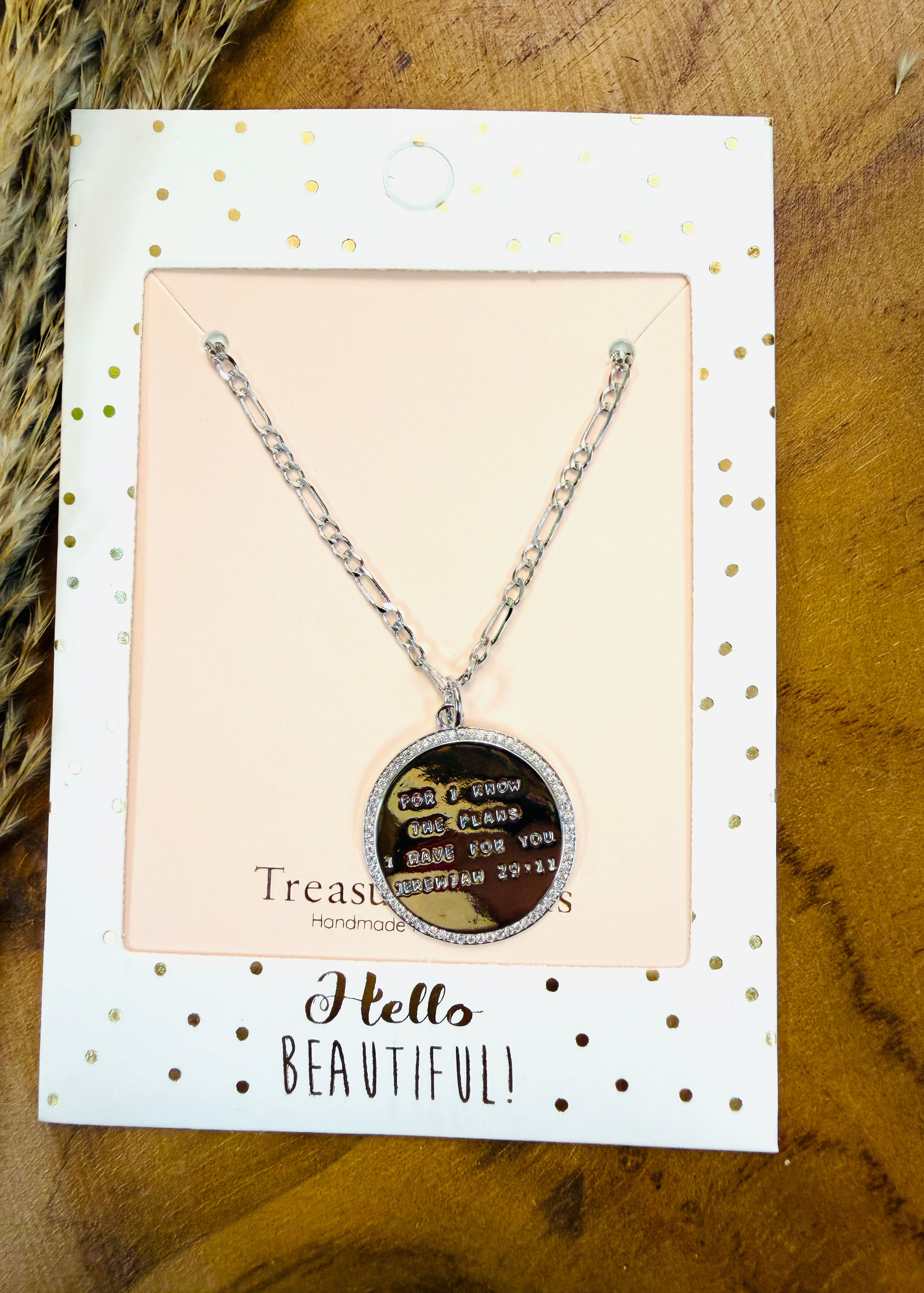 Jeremiah 29:11 Silver Necklace