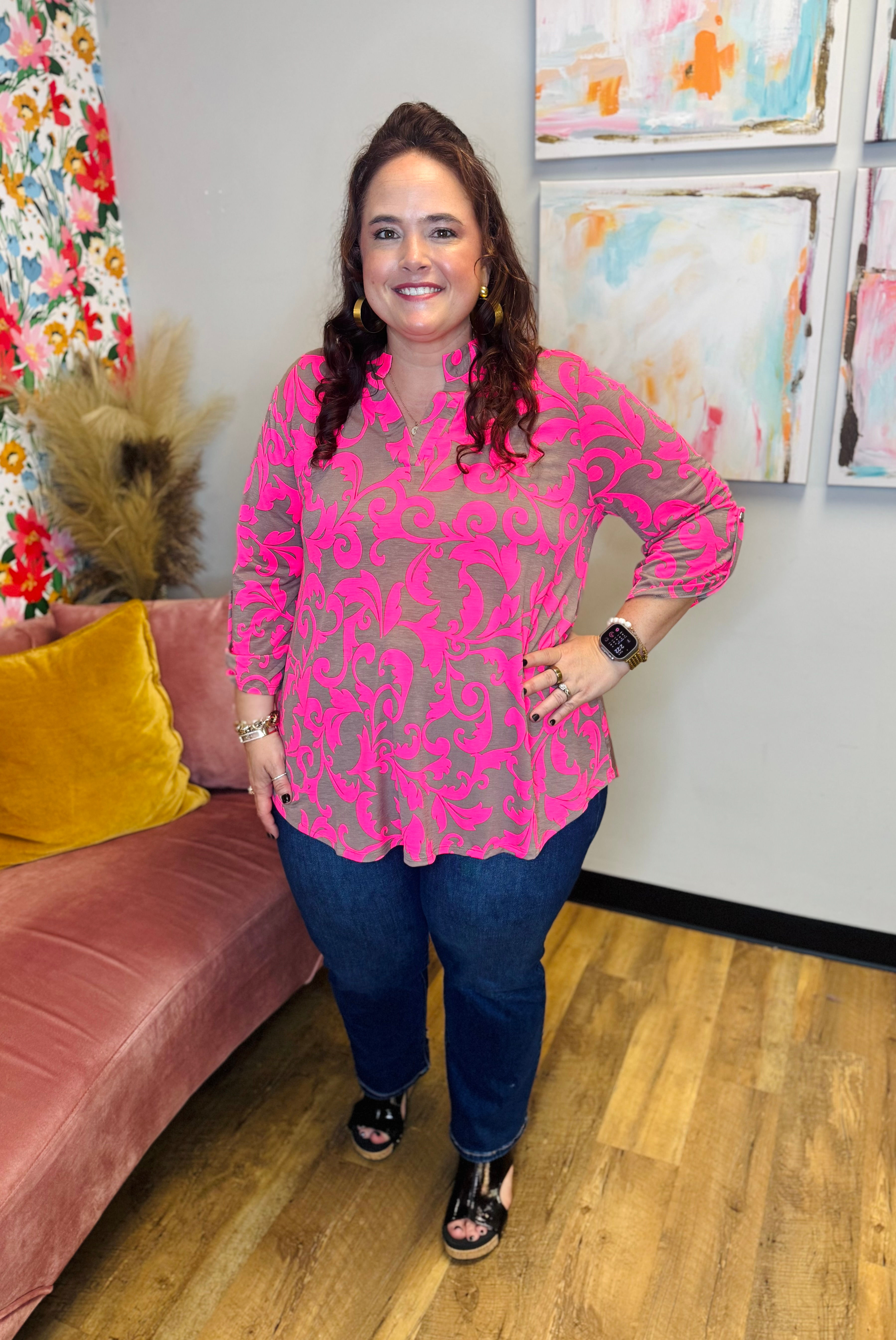 Strawberry Mocha Swirl Top