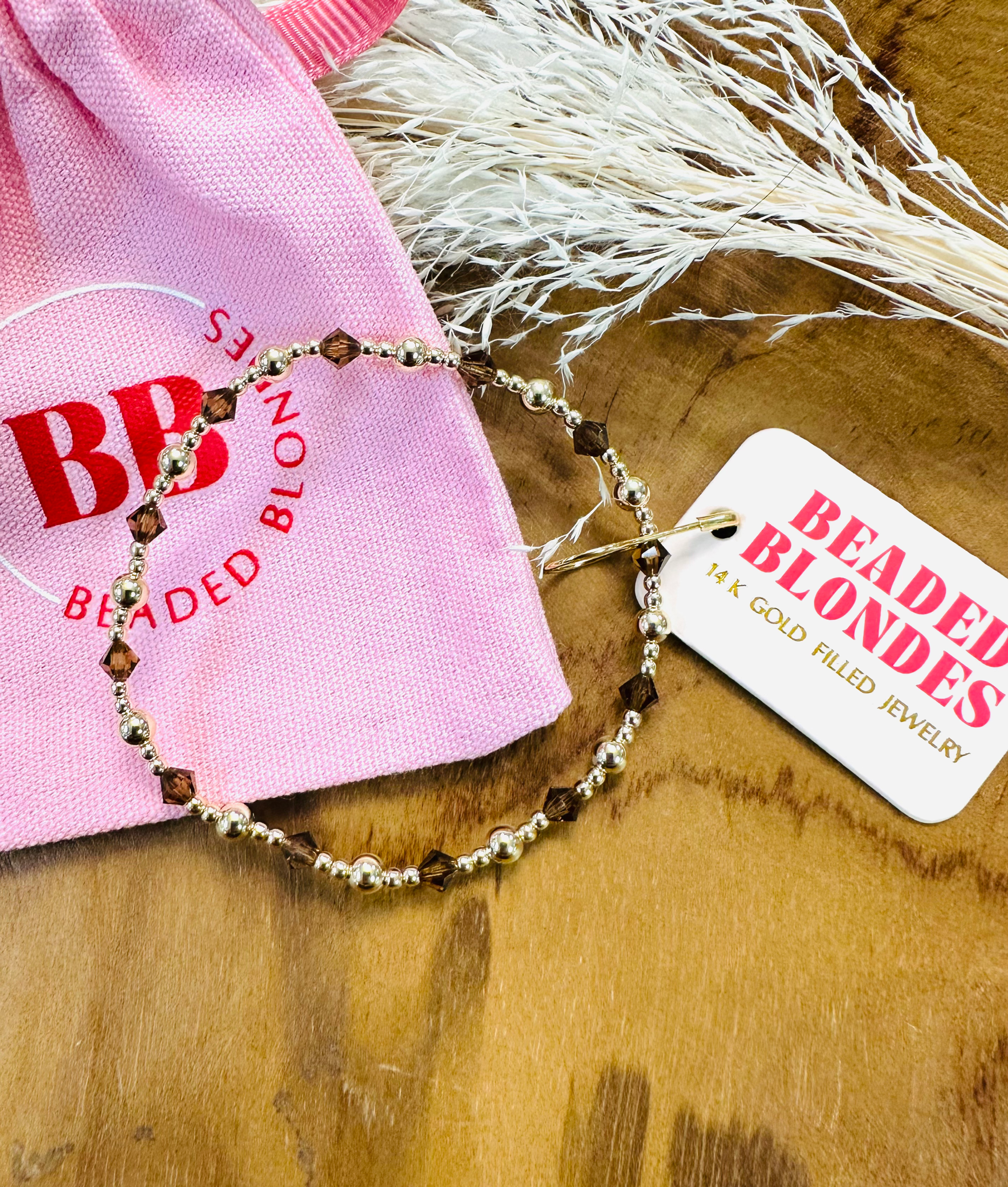 BB- Cocoa Brown June Bracelet- 6.75 Inch