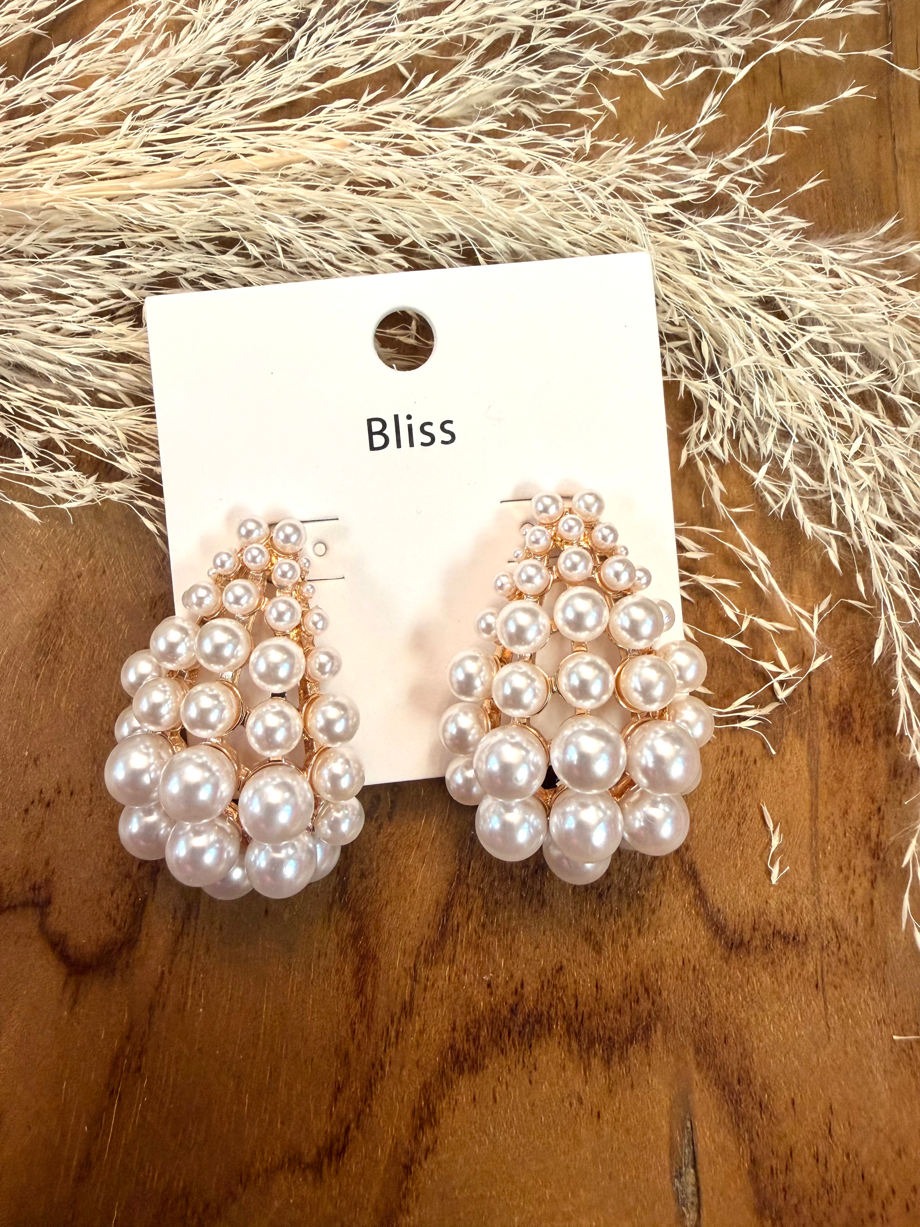 Big Pearl Drop Earrings