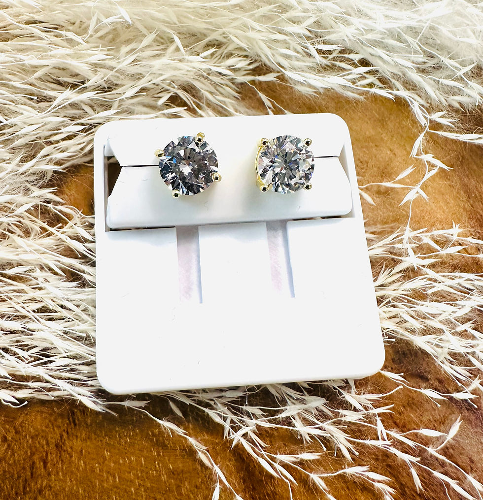 Round Diamond Earrings