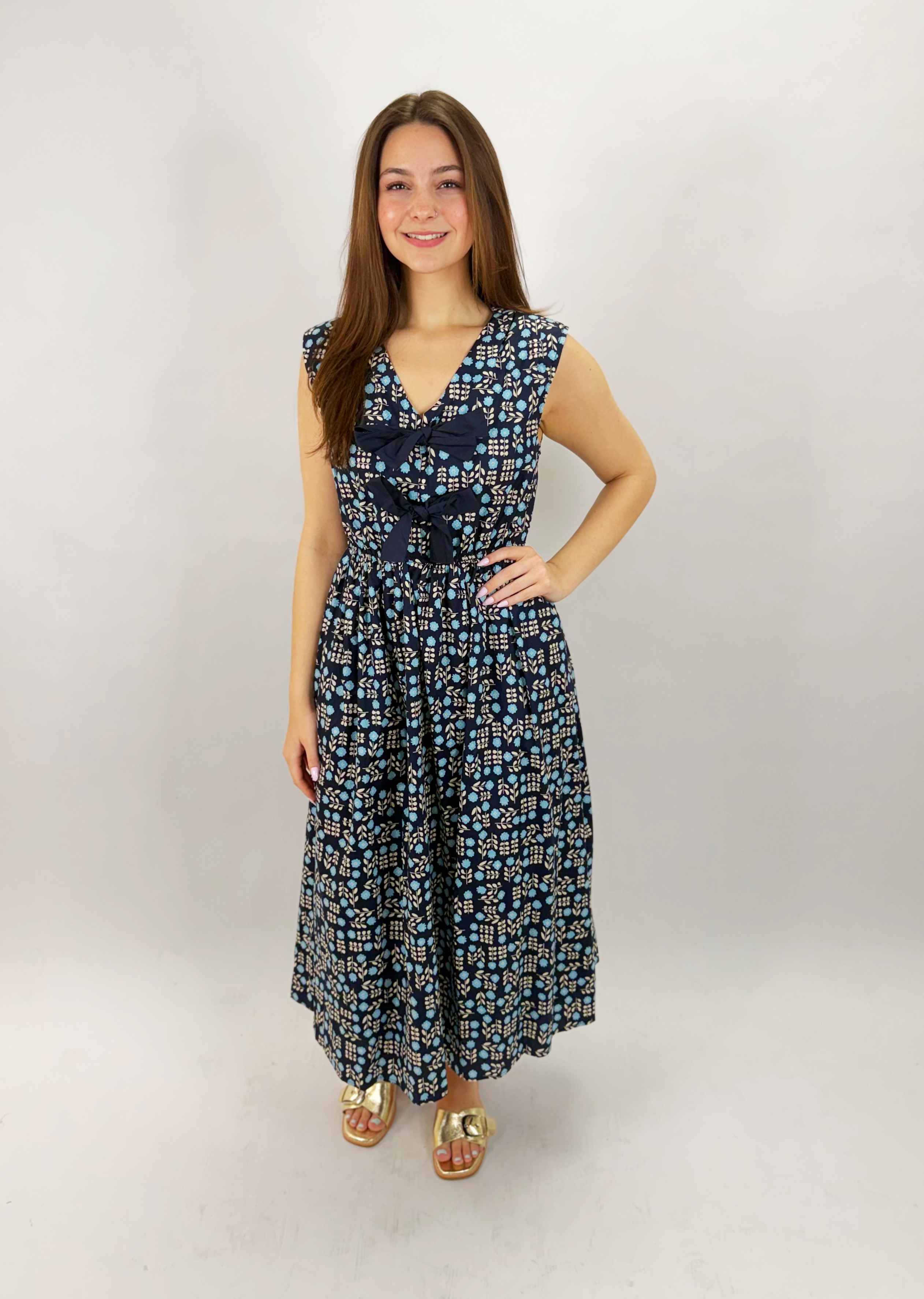 Navy Twilight Petal Dress