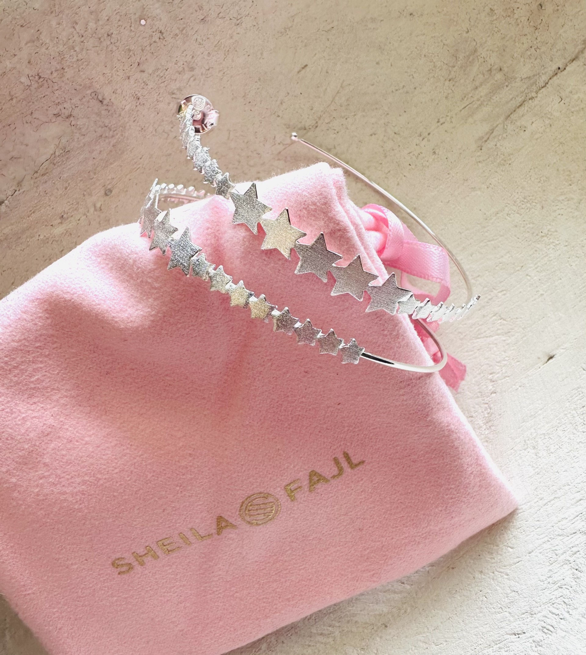 Sheila Fajl Silver Altair Star Hoops