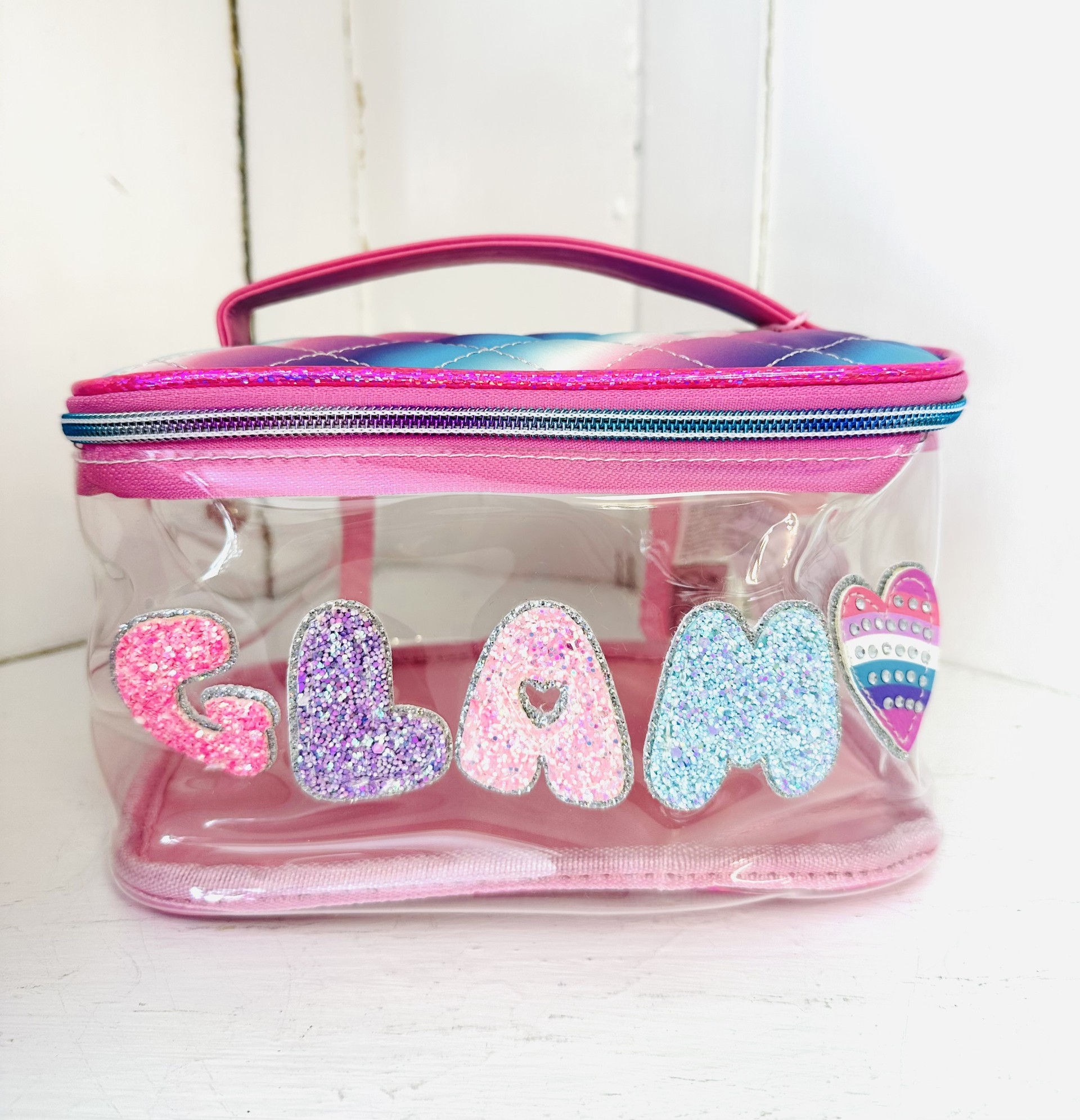 Glam Clear Train Case