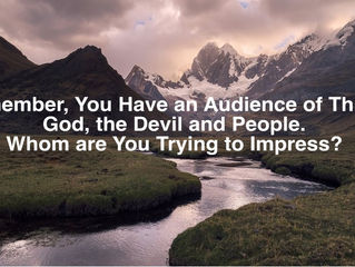 WHO ARE YOU IMPRESSING?