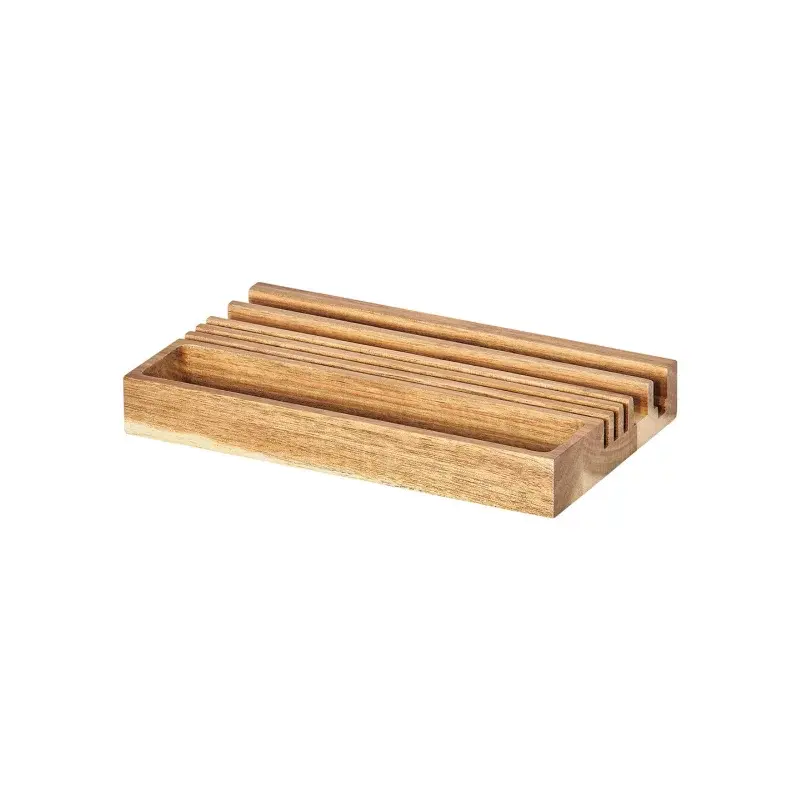 Thumbnail: Acacia wood office desk tidy
