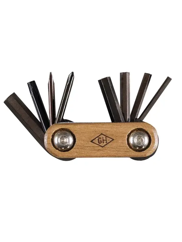 Folding bicycle multi-tool in Gentlemen’s Hardware gift tin