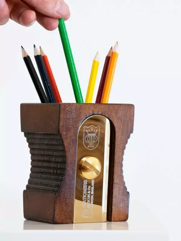 Suck UK supersize pencil sharpener pen pot desk organiser