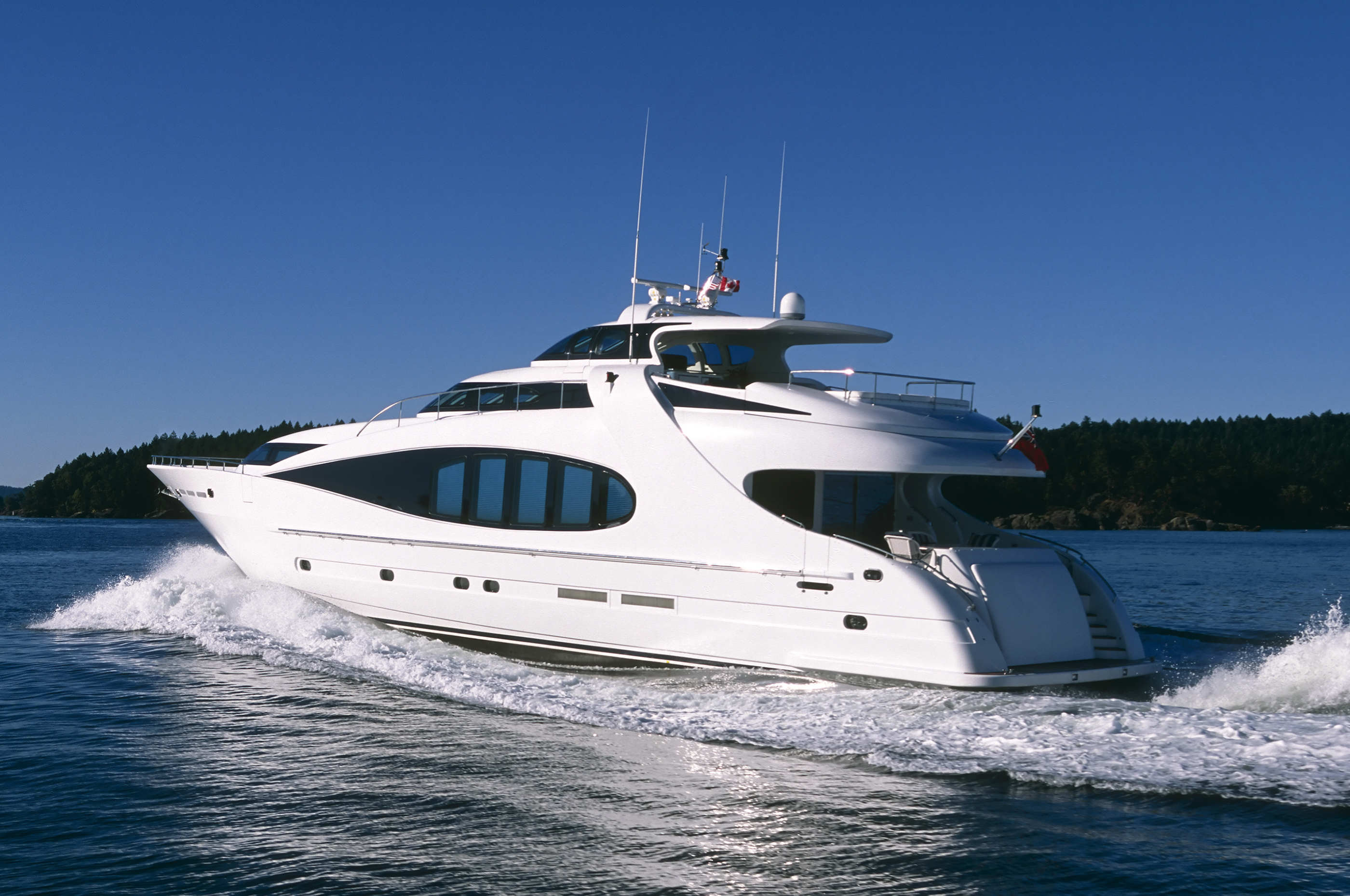 Aerial Luxury Motor Yacht