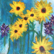 Sunflowers and Dalhias of Michael David $350