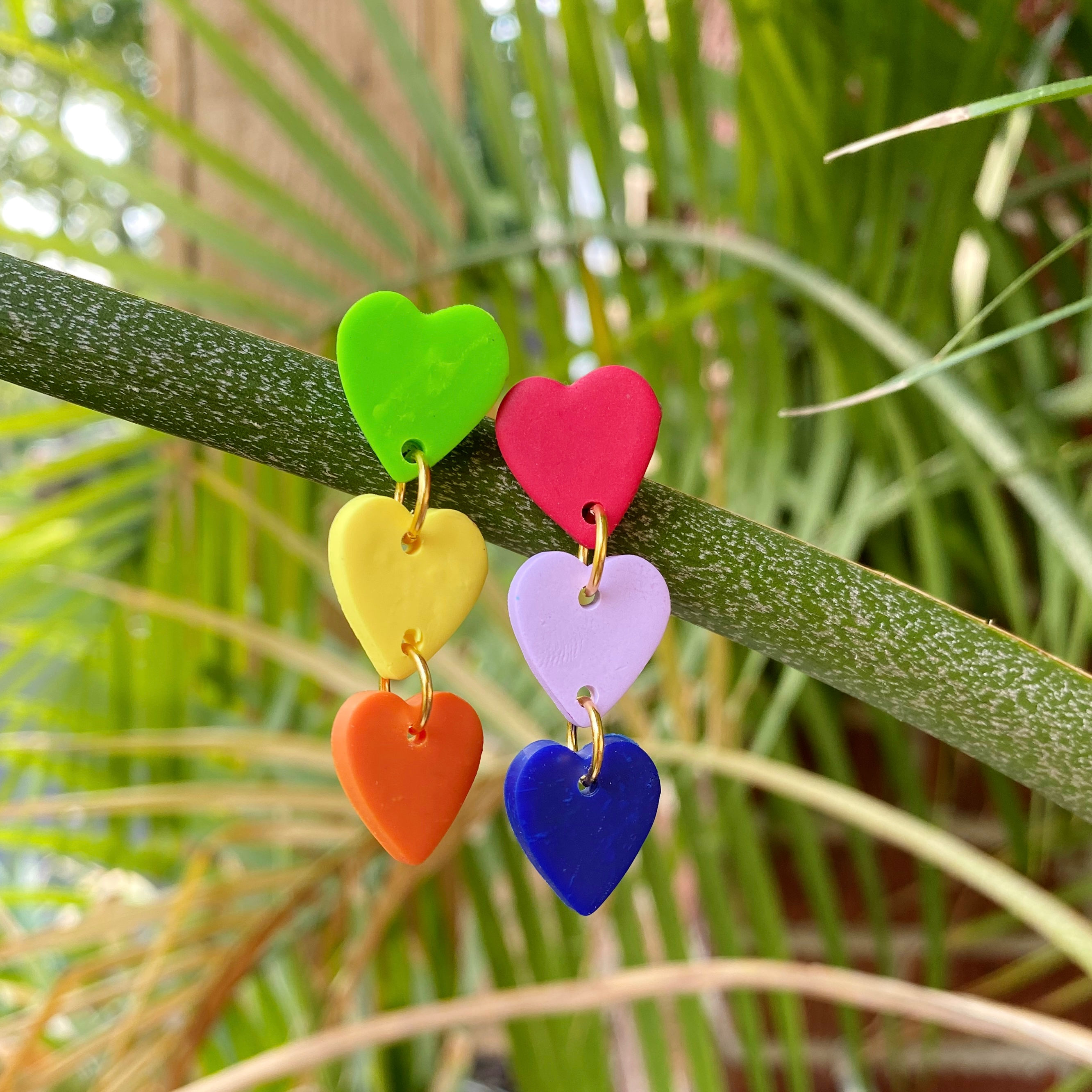 Pride Rainbow Hearts