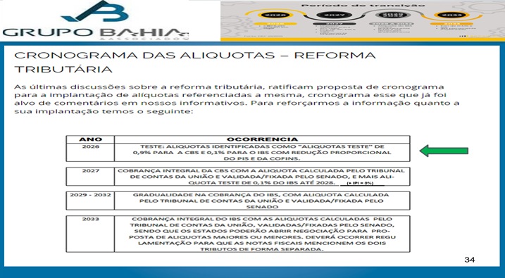 MAIS SOBRE A REFORMA TRIBUTÁRIA