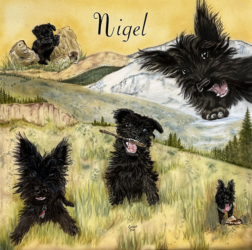 Nigel Custom Pet Portrait by Candie Cain ©2026