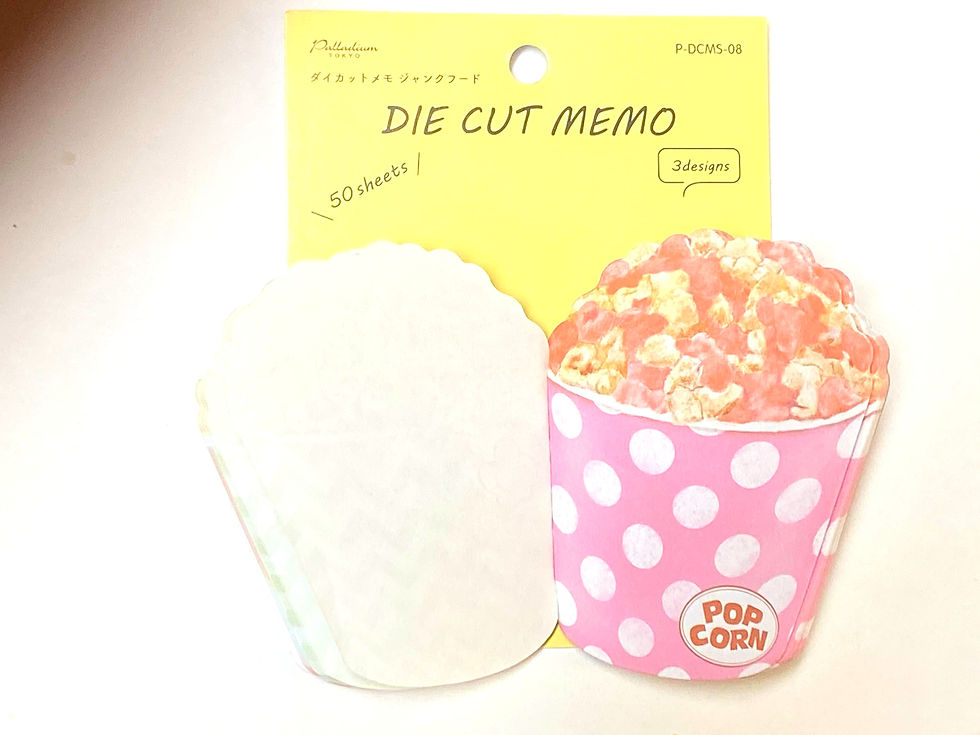 Thumbnail: Kawaii Memo Pad- Pop Corn 50 sheets