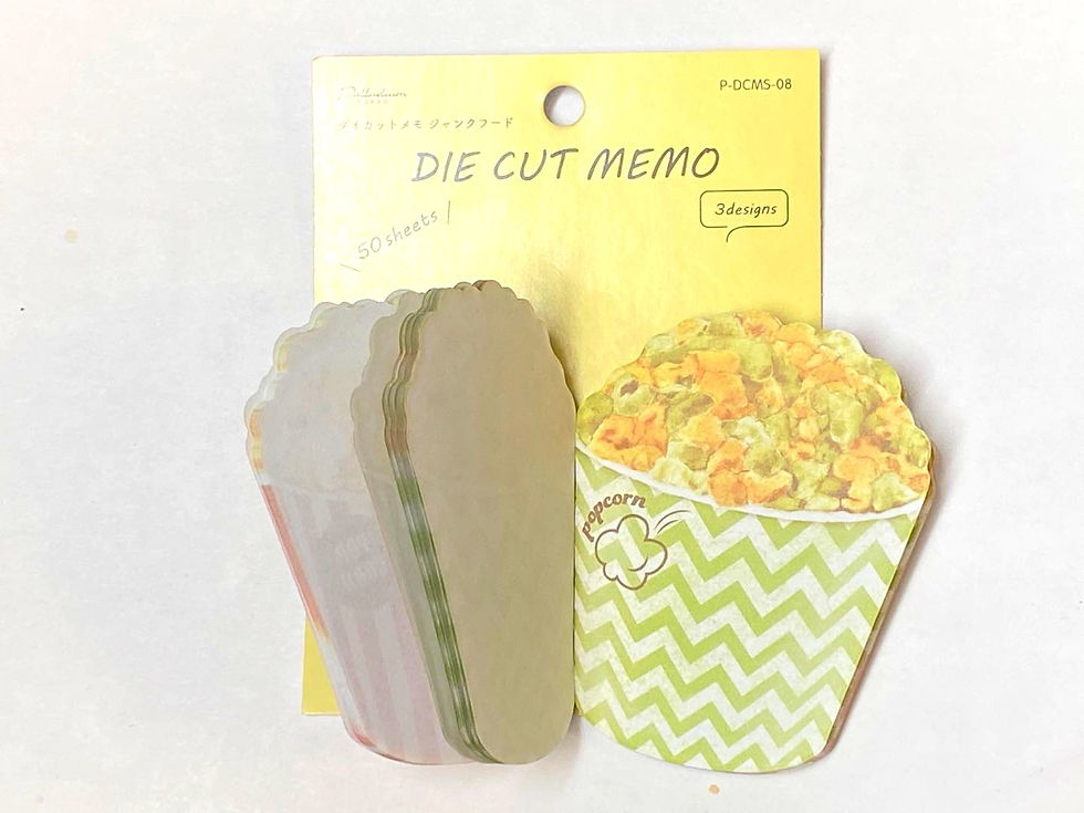 Thumbnail: Kawaii Memo Pad- Pop Corn 50 sheets