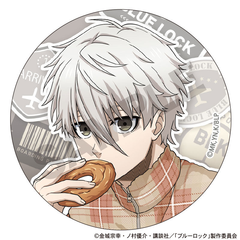 Blue Lock Can Badge Travel Blind Bag