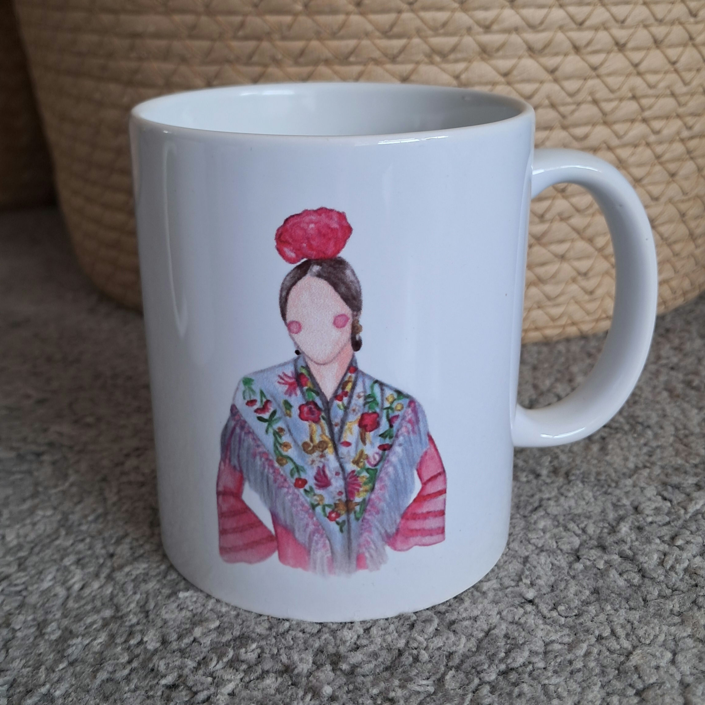 Taza Flamenca Rosa