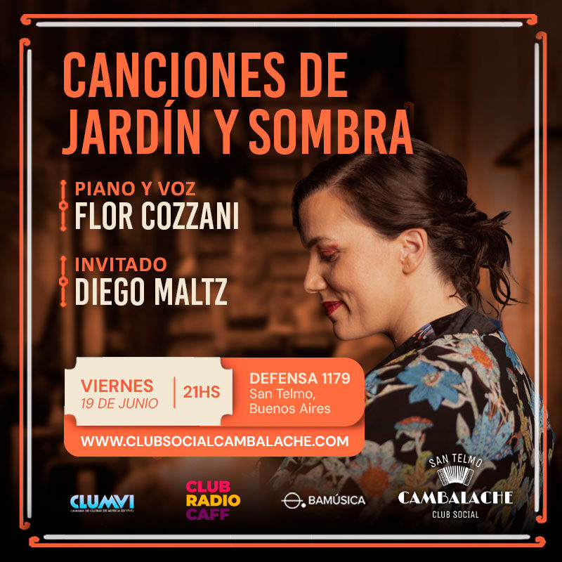 VIERNES 19 DE JUNIO - 21 HS- FLOR COZZANI