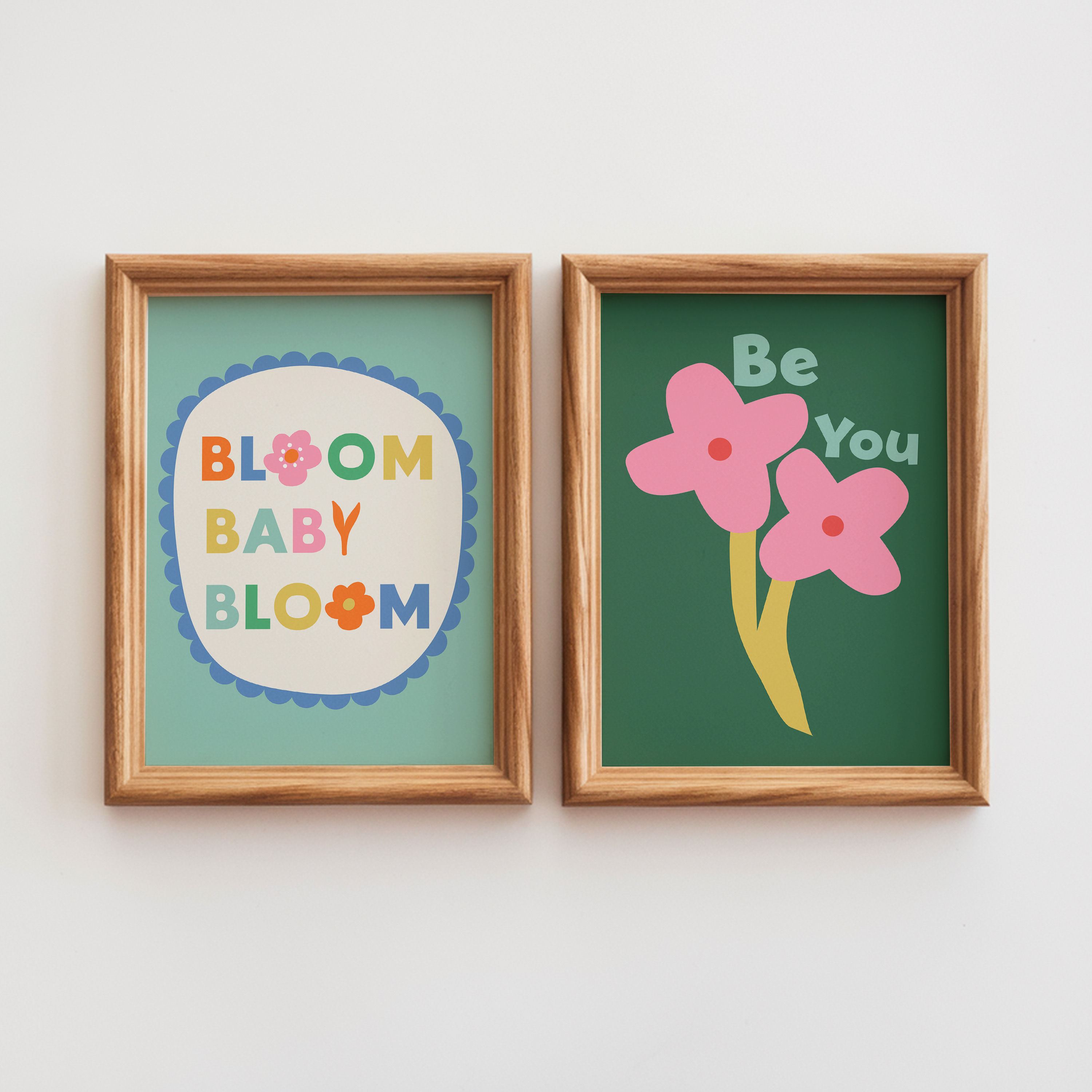 Bloom Baby Bloom & Be You Art Print Set
