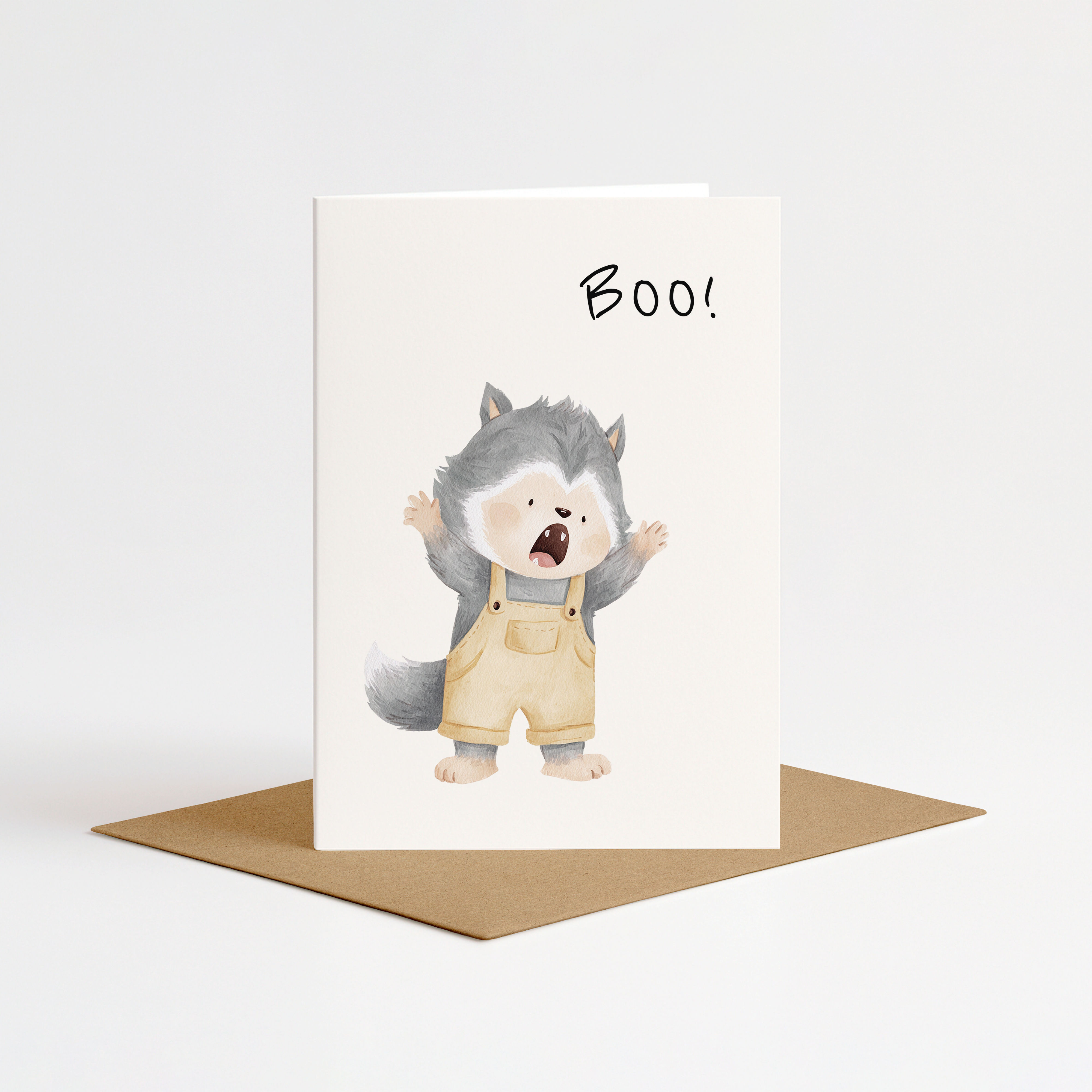 Boo Werewolf Card