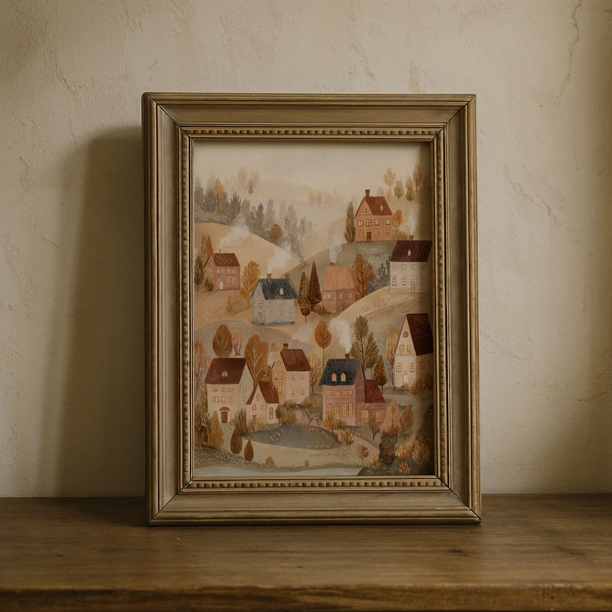 Whimsical Village Art Print