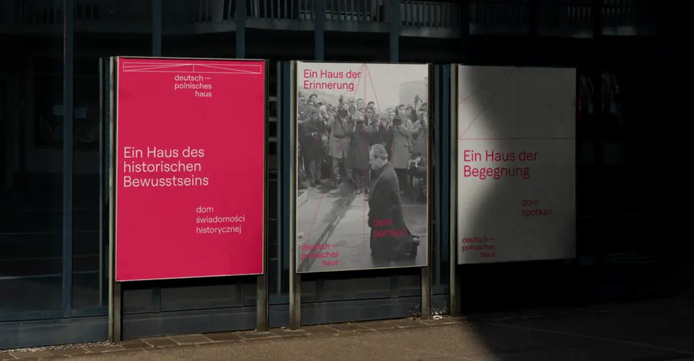 Plakatwerbung Deutsch- Polnisches Haus Marketing Auftriff Offlabel Berlin