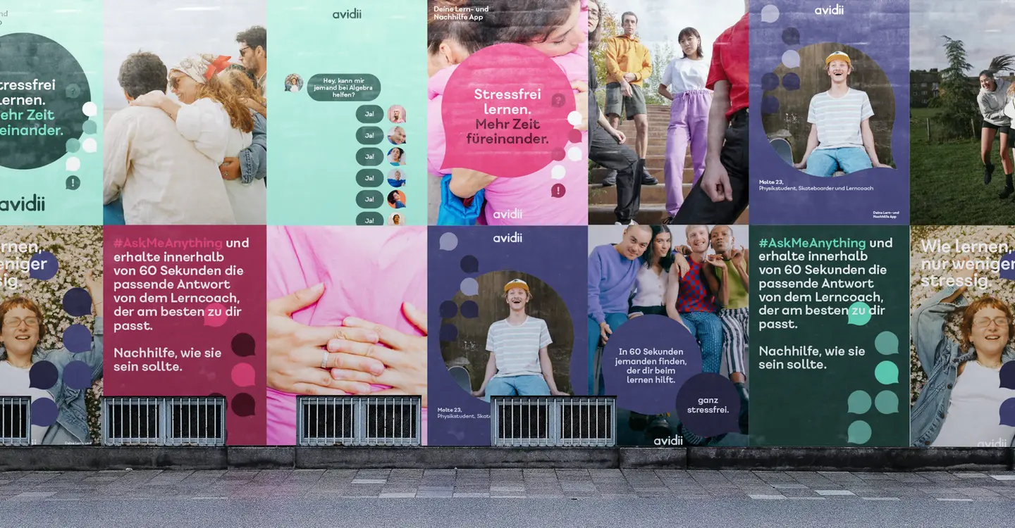 avidii, die Sofortlernhilfe Plakate OFF LABEL Agentur Berlin