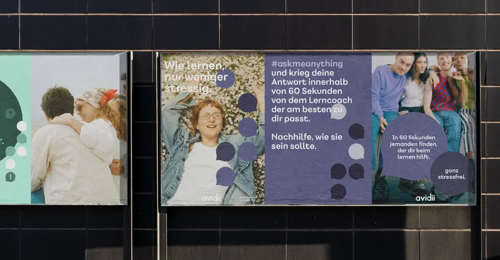 avidii, die Sofortlernhilfe Plakate OFF LABEL Agentur Berlin