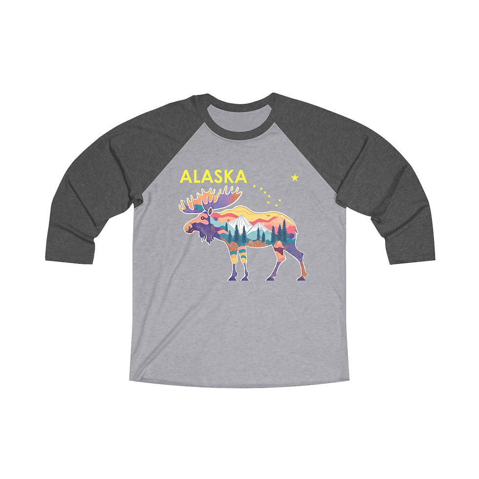 Thumbnail: Alaska Unisex 3\4 Tee KCP007