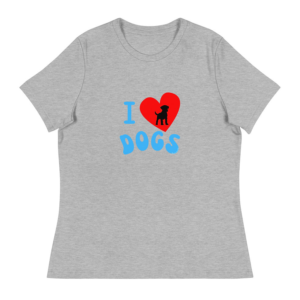 Thumbnail: I Love Dogs Women's T-Shirt KCAN003