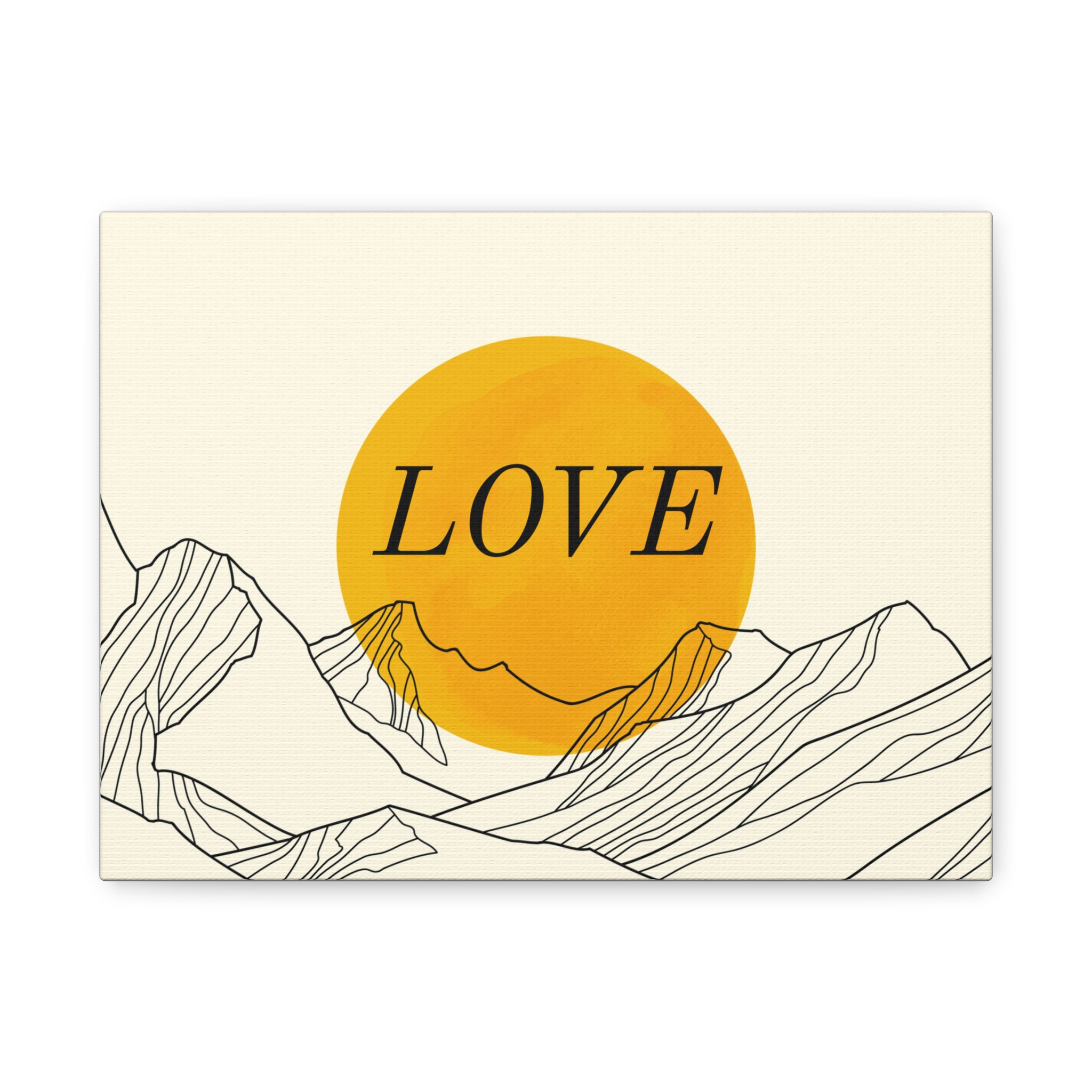 Mountain Love Canvas Art, Wall Decor, Home Decor, Inspirational Art