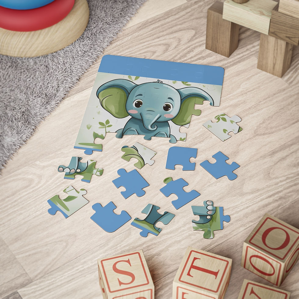 Thumbnail: Elephant Kids' Puzzle, 30-Piece
