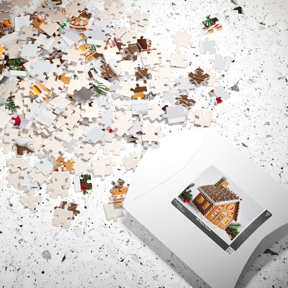 Thumbnail: Gingerbread House Christmas Jigsaw Puzzle — 110‑Piece Holiday Puzzle
