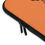 Thumbnail: Afro Puff Profile Laptop Sleeve — Bold Orange Retro Portrait Protective Sleeve
