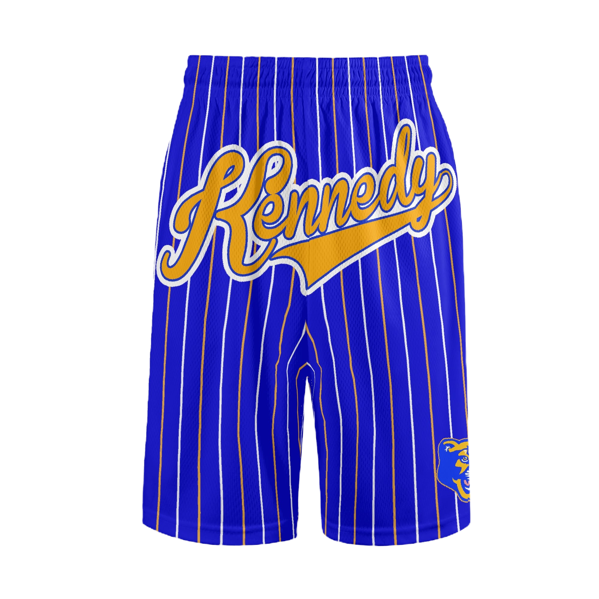 JFK "ROYAL PINSTRIPE" Mesh Basketball Shorts