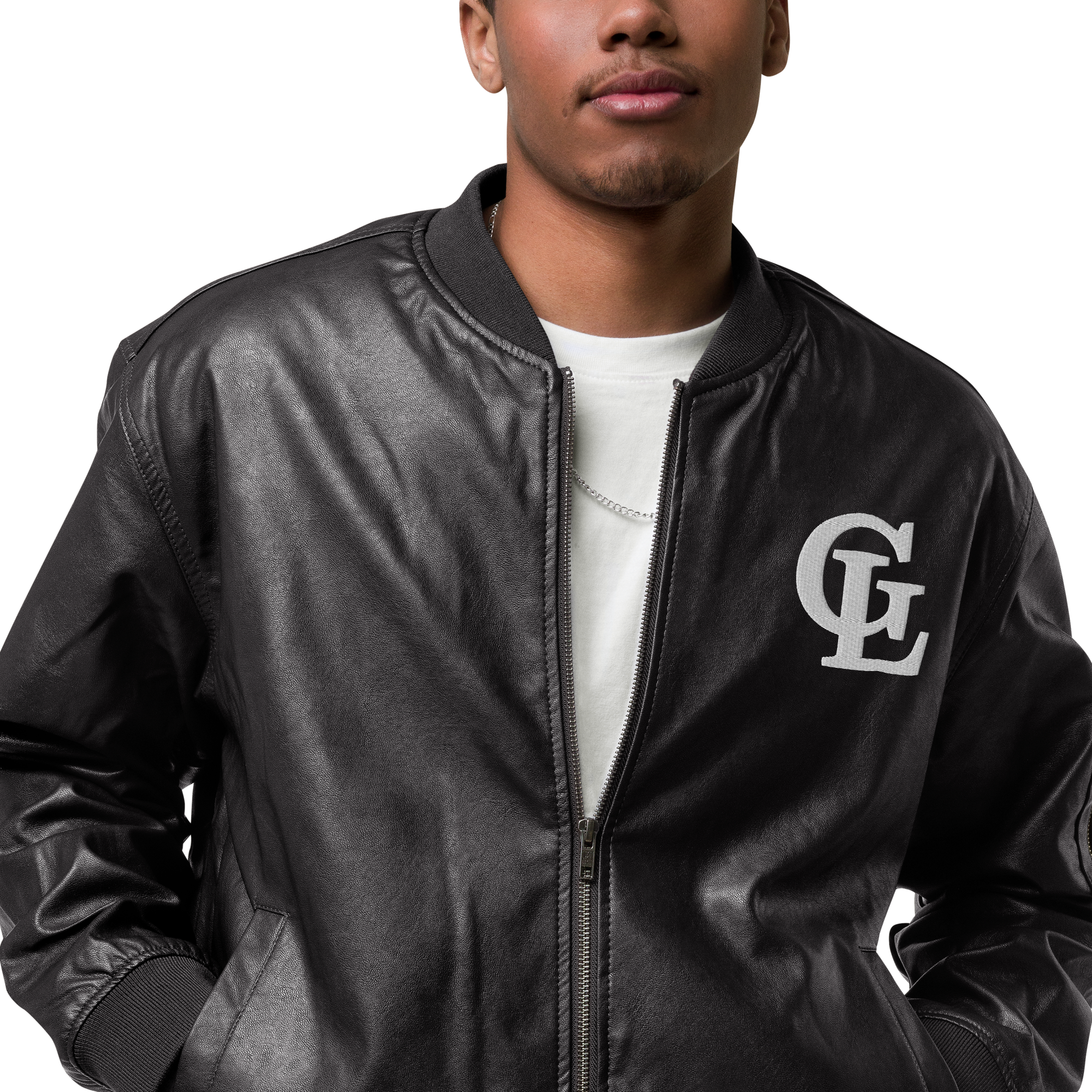 Greg Legend Foundation Leather Bomber Jacket