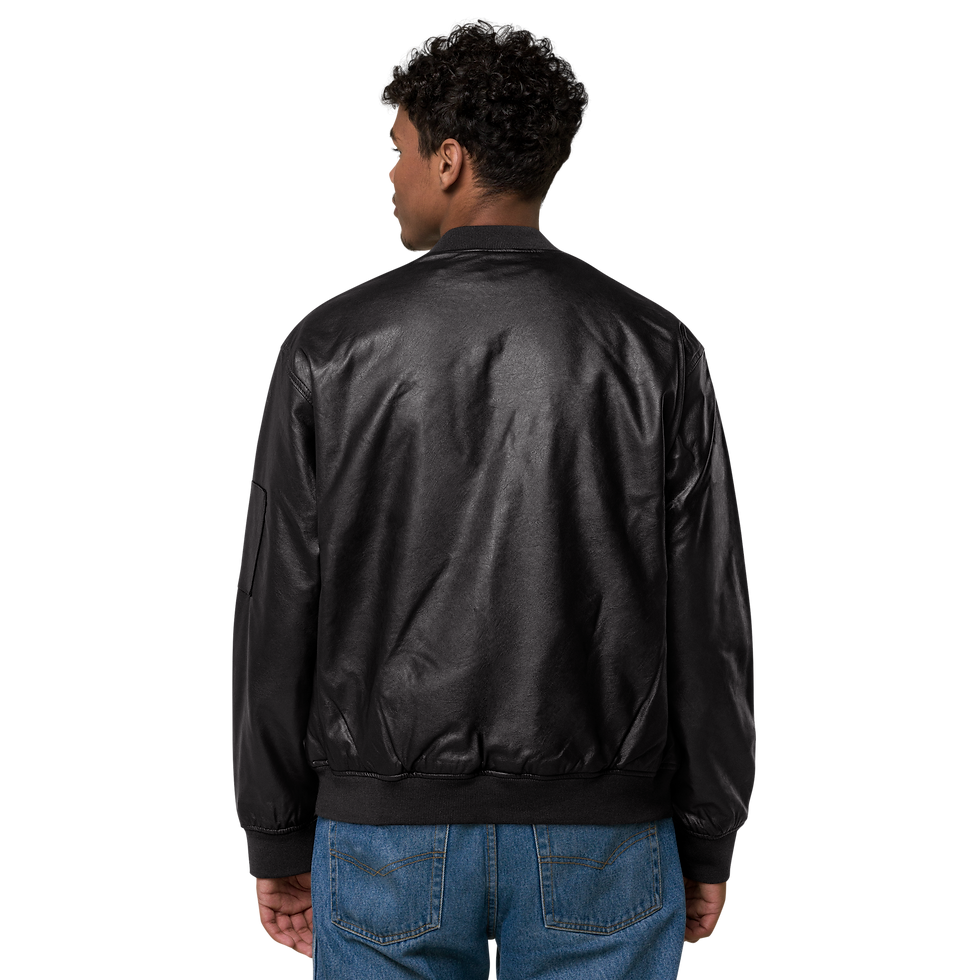 Thumbnail: Greg Legend Foundation Leather Bomber Jacket
