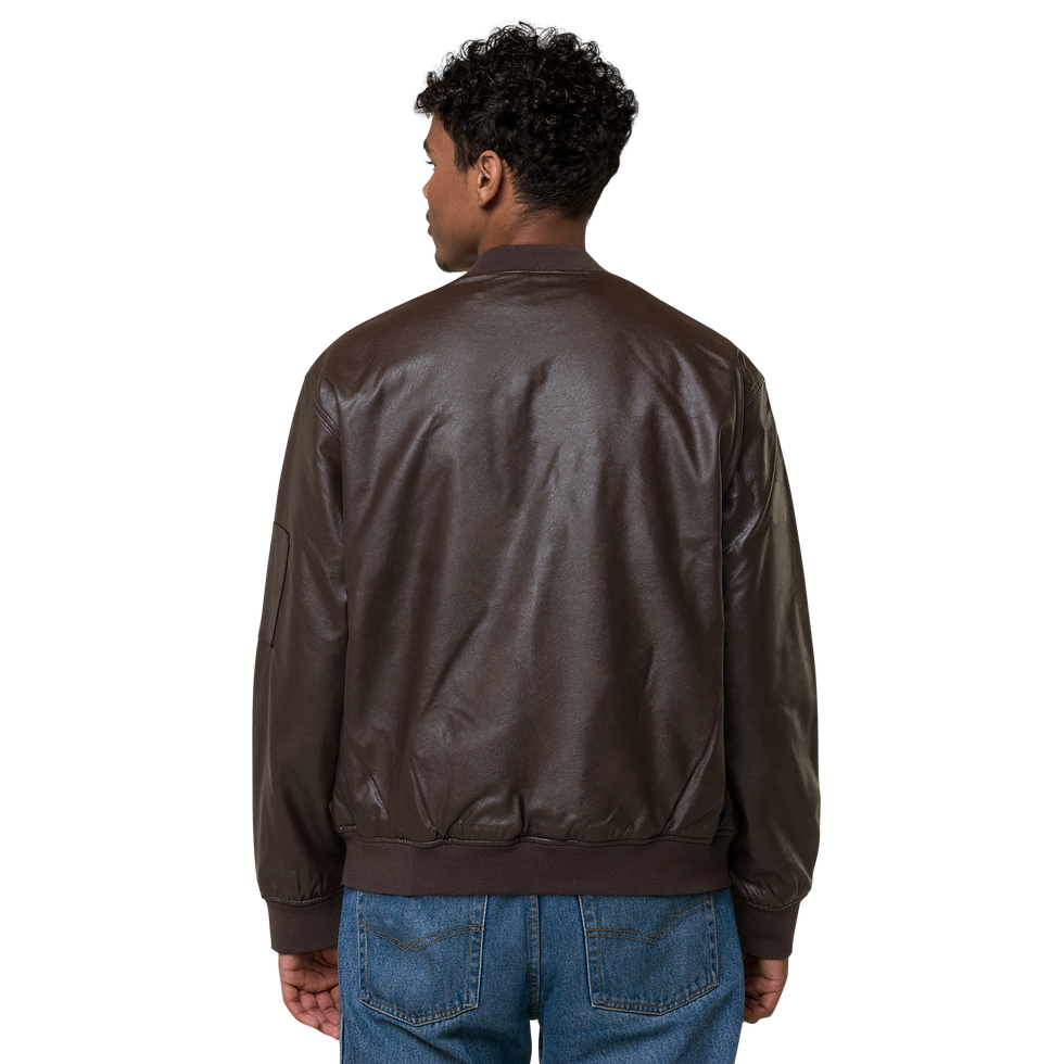 Thumbnail: Greg Legend Foundation Leather Bomber Jacket
