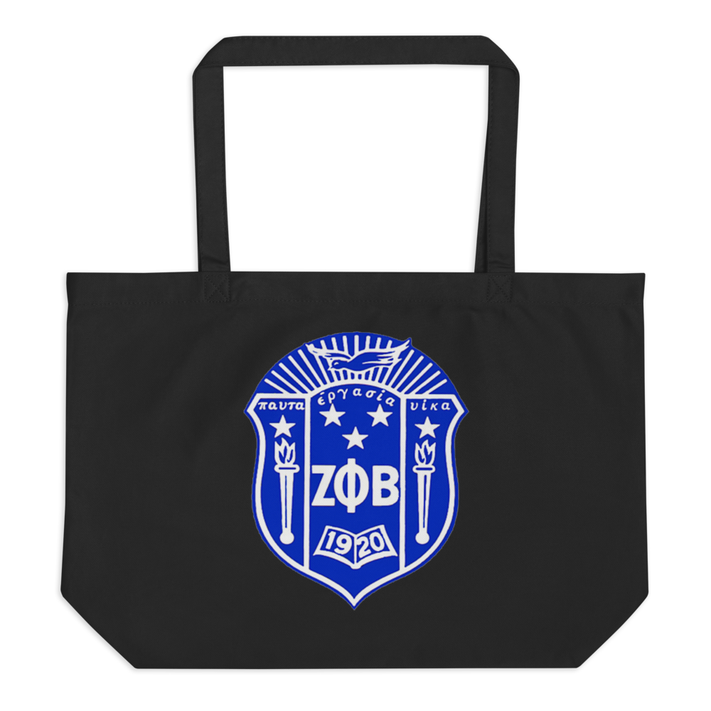 ZPB Shield Large organic tote bag
