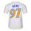 Thumbnail: JFK Cougars WHITE PINSTRIPE Baseball Jersey